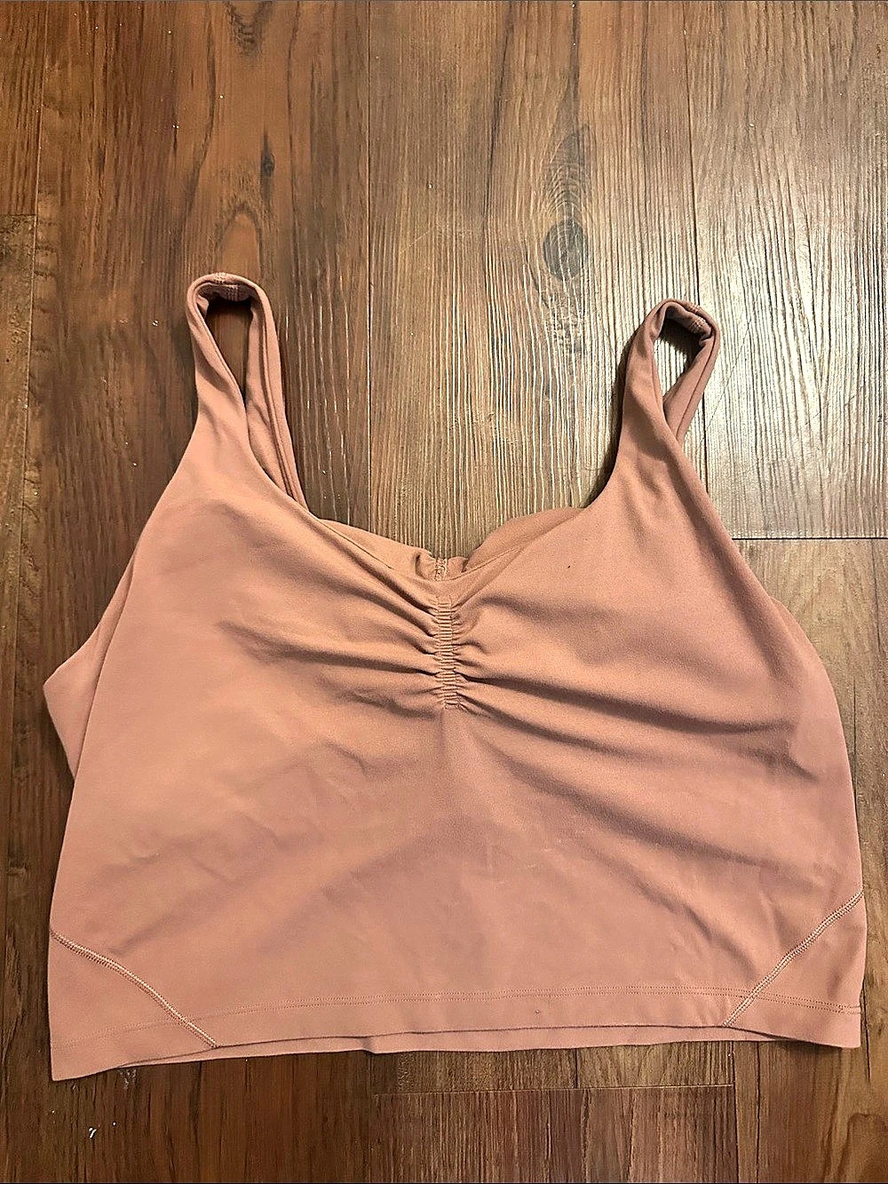 lululemon Align Tank Ruched Pink Tank Top Size 12
